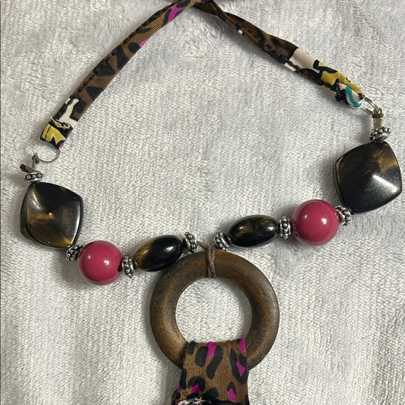 Magic Black and Pink Halter Dress with Vibrant Pattern - Picture 11 of 12